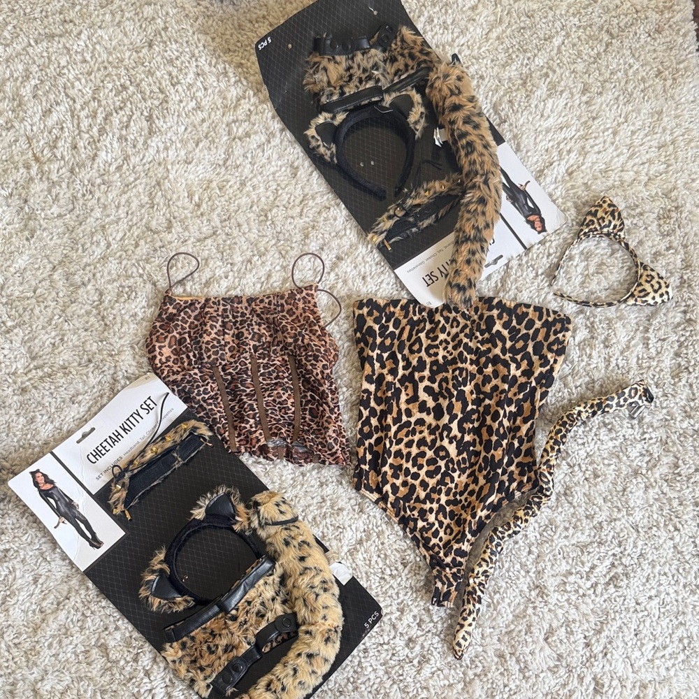 Leopard Print Costume Set HALLOWEEN COSTUME